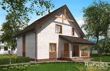 Одноэтажный дом с мансардой К19-21